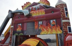 FireHouse Jump & Slide Dual Lane