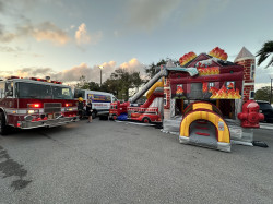 FireHouse Jump & Slide Dual Lane