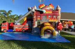 FireHouse Jump & Slide Dual Lane
